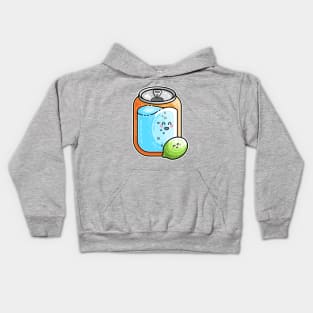 Kawaii Cute Lime and Soda Can Kids Hoodie